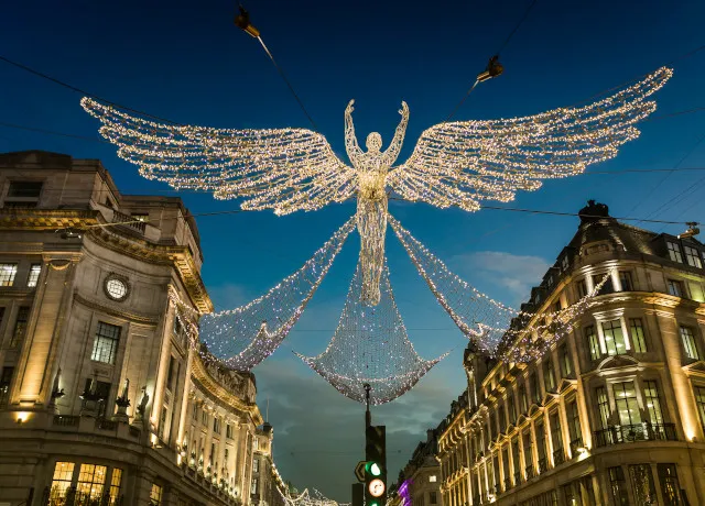 London Christmas lights on Regent Street