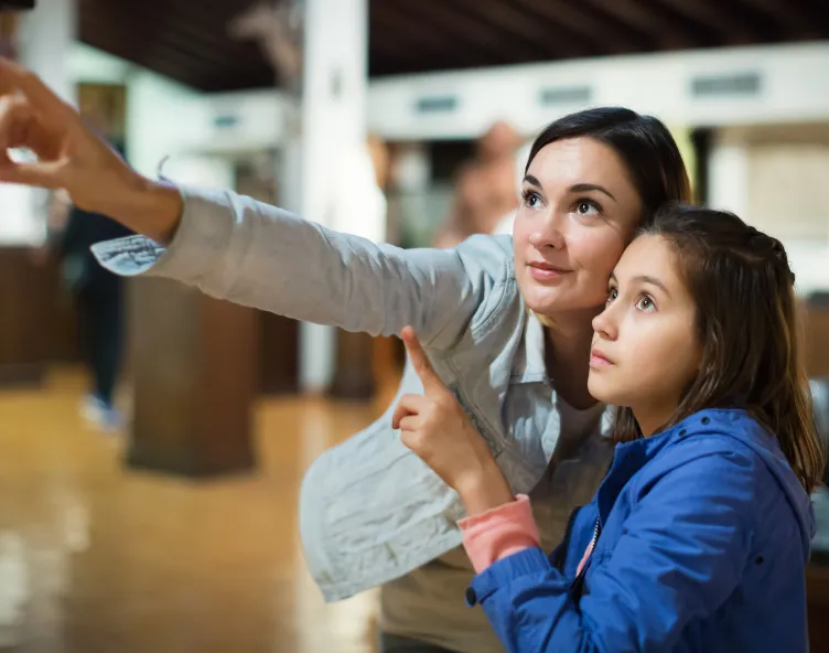 Looking inside a museum