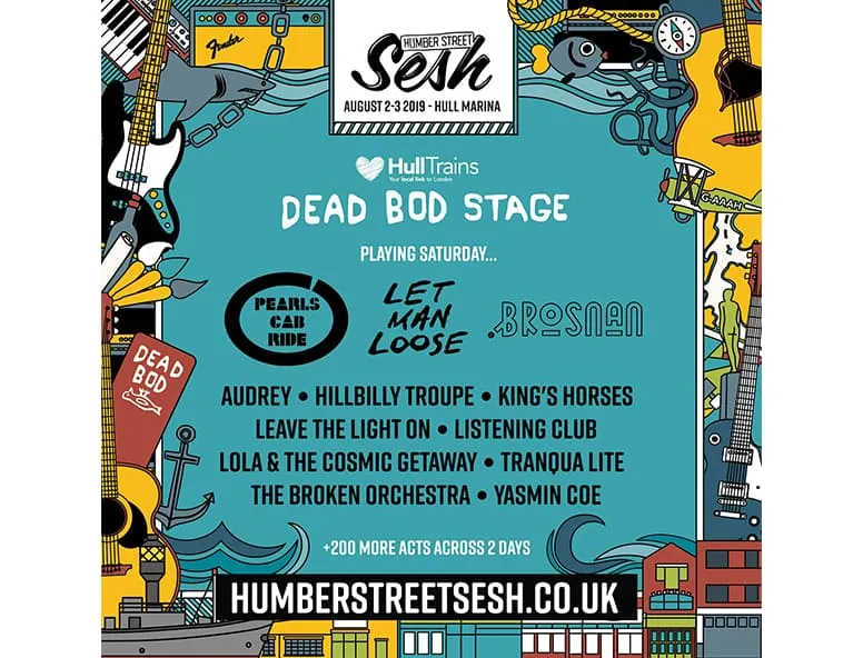 Humber Street Sesh Dead Bod stage line-up