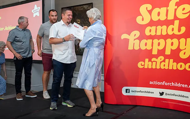 Mike Manders presented with a Stephenson Award