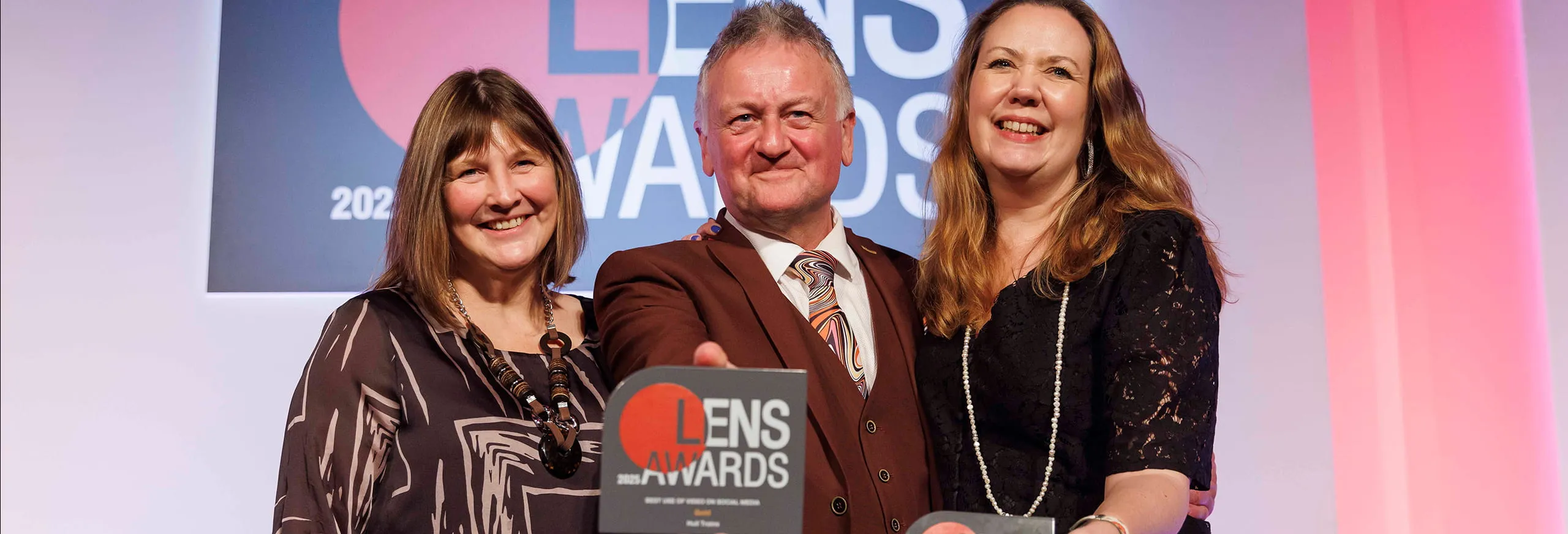 A photo of winners at the Communicate Lens Awards 2025