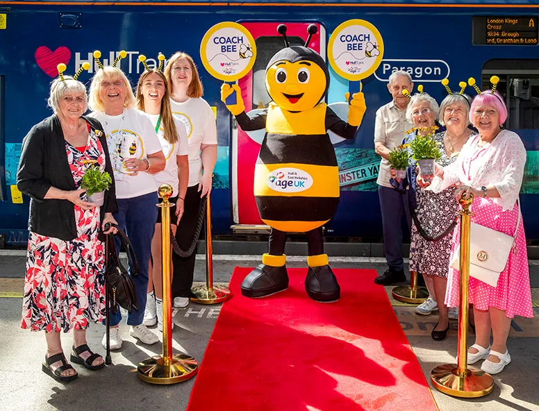 Bee Lady Day at Hull Station