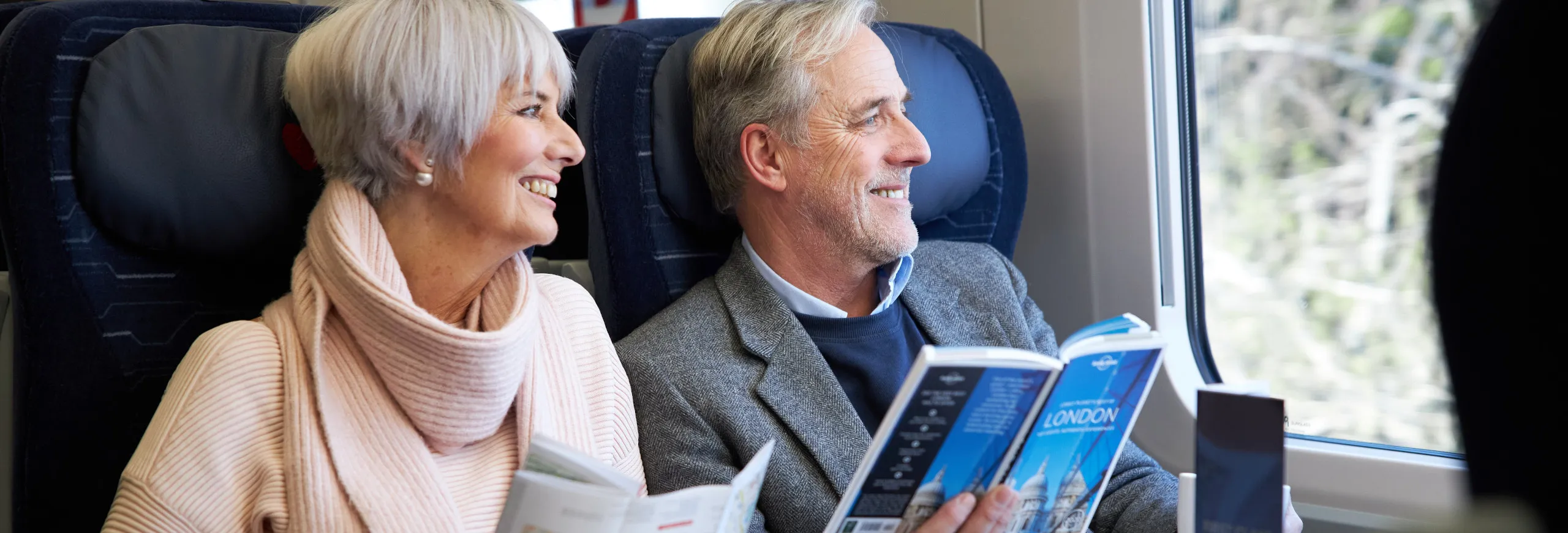 couple travelling first class hull trains