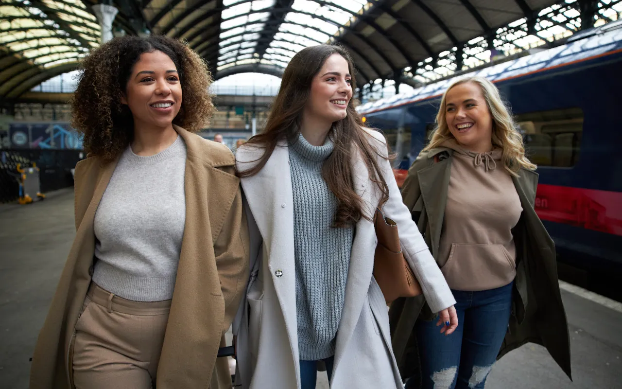 Group of friends travelling with Hull Trains