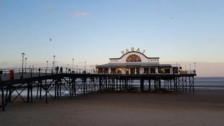 Cleethorpes promenade and beach