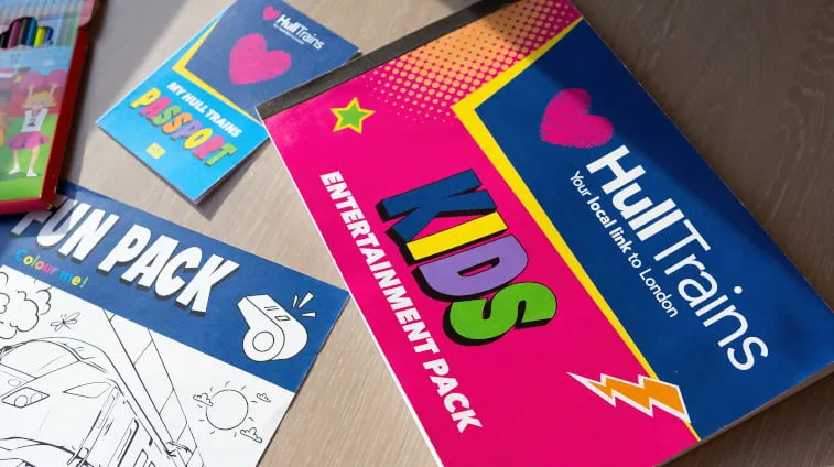 Hull Trains kids activity packs